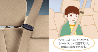 リヤシートベルトフック