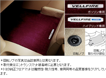 フロアマットエントランスマット付(プレミアムシート専用) フロアマット(本体(プレミアムシート専用)/エントランスマット(プレミアムシート専用)/プレミアムシート専用エントランスマット無)