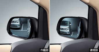 Reverse gearing mirror