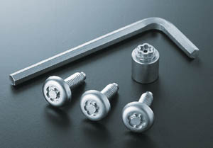 Lock volt/bolt (for license plate)