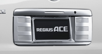 Rear license garnish