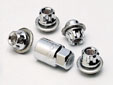 Reverse key wheel nut