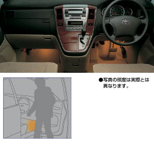 Foot lamp (driver's seat + suicide seat)