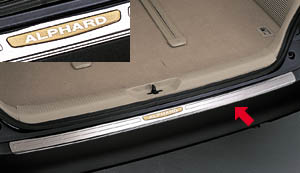 Rear bumper step guard