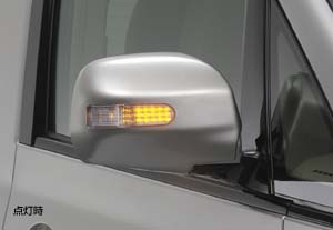 Turn lamp attaching door mirror cover