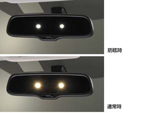 The automatic anti it is glaring mirror