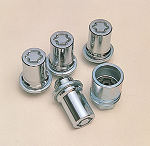Reverse key wheel nut