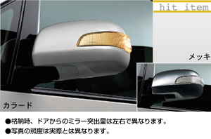 Side turn lamp attaching door mirror (colored) (plating)