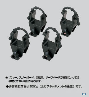 Roof rack attachment (surisukiatatsuchimento)