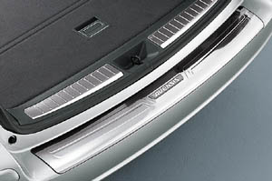 Rear bumper step guard