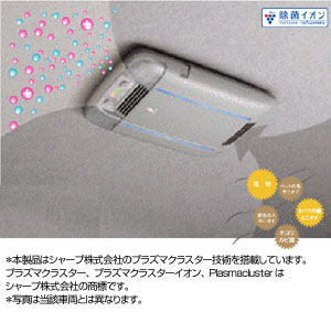 Disinfectant ion air cleaner (dome lamp attaching automatic)