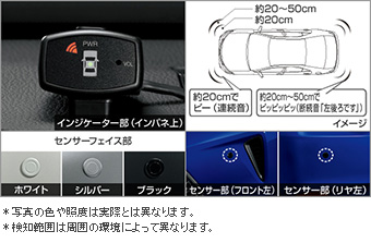 コーナーセンサー（ボイス４センサー・インジケーター表示タイプ） コーナーセンサー(ボイス４センサー（インジケーター）)(センサーキット)