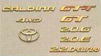 Gold emblem