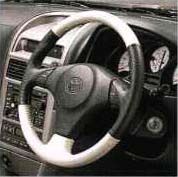 Leather volume steering wheel