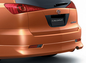 Rear license garnish