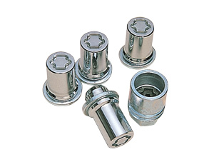 Reverse key wheel nut