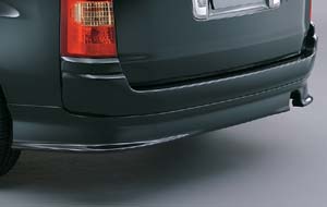 Rear bumper spoiler