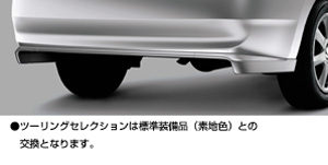 Rear bumper spoiler