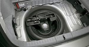 Spare tire set (spare tire (substance/fitting kit))