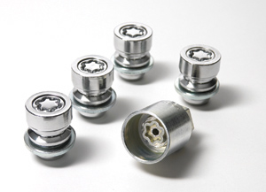 Reverse key wheel nut
