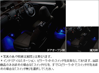 インテリアイルミネーション（２モードタイプ　ブルー）（スイッチ付）(セット) スイッチキット(イルミ用)/インテリアイルミネーション(２モードタイプ　ブルー)/インテリアイルミネーション（スイッチ無）