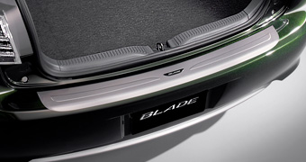 Rear bumper step guard