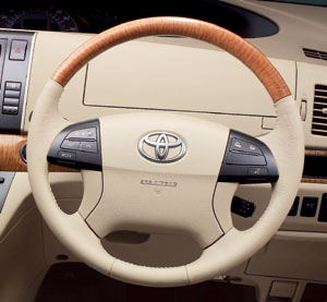 Wood pitch steering wheel (Chaki eye)