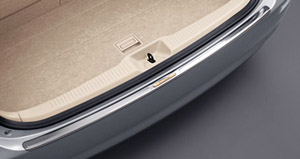 Rear bumper step guard