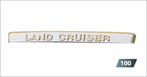 Gold emblem (car name logograph (for rear))