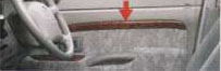 Wood pitch door trim