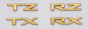 Gold emblem (grademark (for rear))