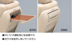 Seat back table (built-in type)