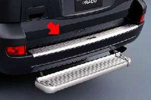 Rear bumper step guard