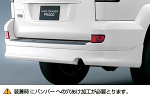Rear bumper spoiler