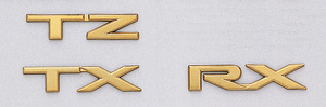 Gold emblem (grademark (for rear))