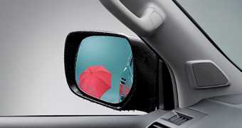 Lane clearing blue mirror