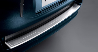 Rear bumper step guard