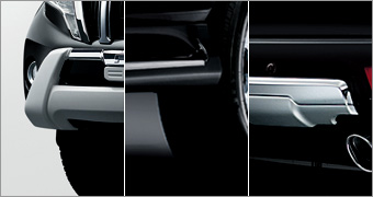 SUV package front bumper protector/side step cover (set item)/rear skid plate