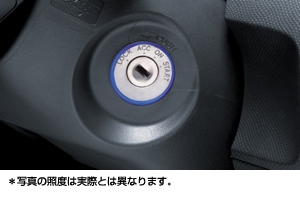 Ignition key illumination (blue)