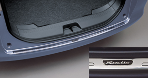 Rear bumper step guard