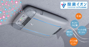 Disinfectant ion air cleaner (dome lamp attaching automatic)