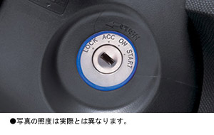 Ignition key illumination (blue)