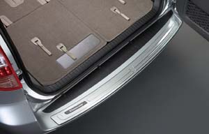 Rear bumper step guard