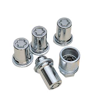 Reverse key wheel nut