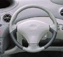 Leather volume steering wheel