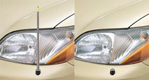 Fender lamp electromotive remote control expansion and contraction system (manual type)