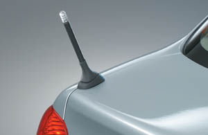 Rear fender pole (nighttime illumination attaching)