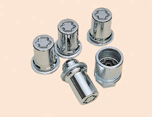 Reverse key wheel nut