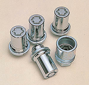 Reverse key wheel nut