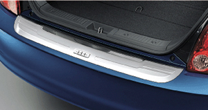 Rear bumper step guard